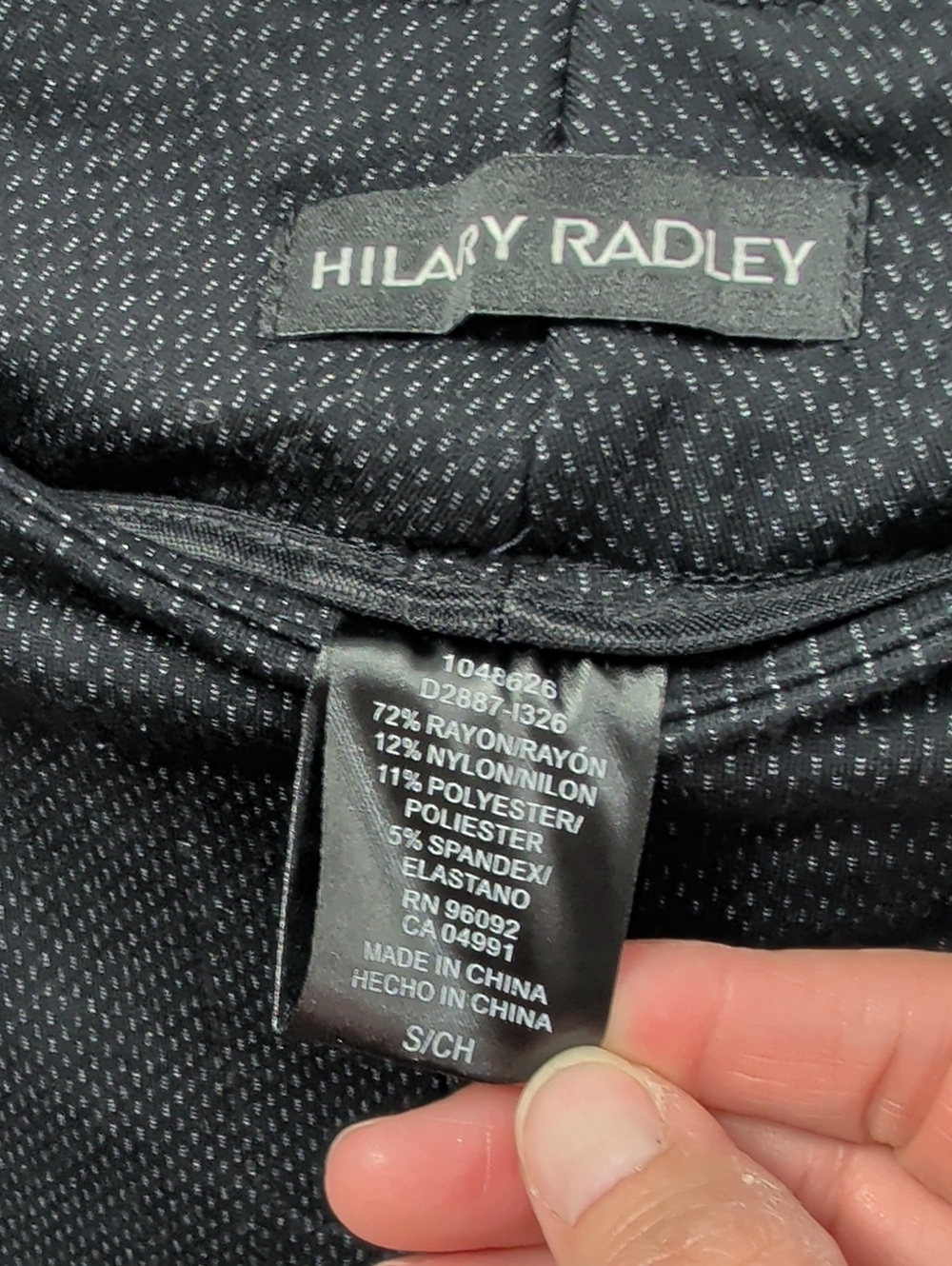 Hilary Radley Textured Stretchy Pull-on Skinny Pants - Size Small - Picture 3 of 6